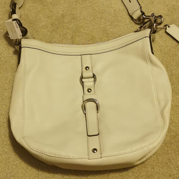 Coach crossbody bag, white, leather, Brand new, never use - Picture 2 of 4